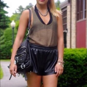 Free People Green Mesh Racerback Tank Top